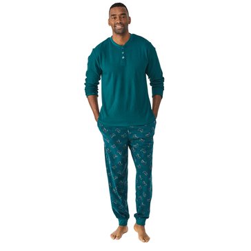 PLD Men's Waffle Crew Gaming Pajama Set