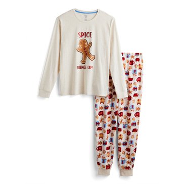PLD Nation Men's Gingerbread Family Sleep Set