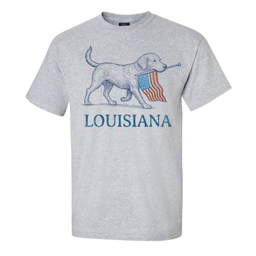 The Game Adult Louisiana The Dog Collection USA Flag Shirt