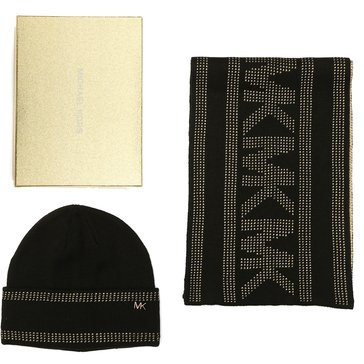 Michael Kors Metallic Stripe Hat and Scarf Box Set