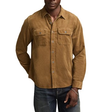Lucky Brand Men's Long Sleeve Corduroy Utility Shirt