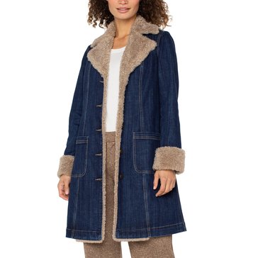 Liverpool Women's Sherpa Trimmed Notch Collar Jacket