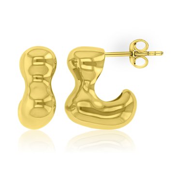 Bold Metal Irregular Drop Earrings