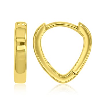 Bold Metal Tapered Huggie Earrings
