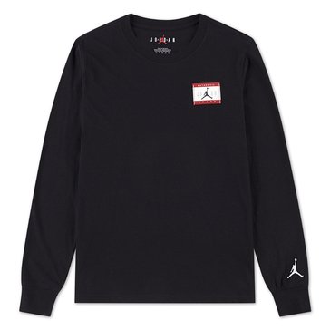 Jordan Big Boys' Long Sleeve AJB Label Tee