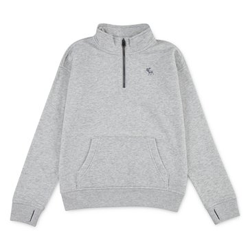 Abercrombie & Fitch Big Boys' Essential Quarter Zip Mock Neck Sweatshirt