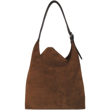 Bueno Suede Hobo With Bonus Pouch