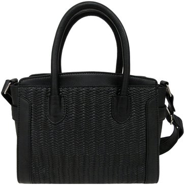 Bueno Marco Leather Laredo Embossed Braid Satchel