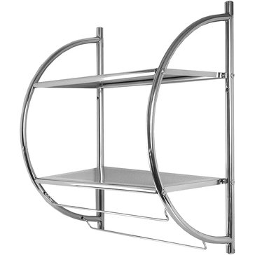 Home Basics 2-Tier Bathroom Shelf