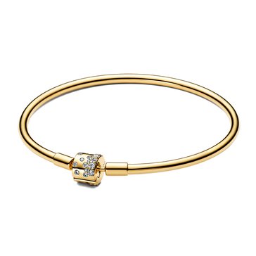 Pandora Sparkling Barrel Clasp Bangle