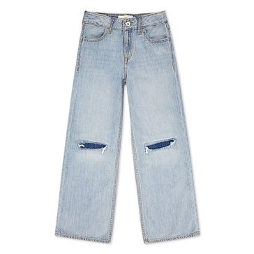 Abercrombie & Fitch Big Girls' High Rise Ultra Wide Leg Jeans