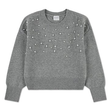 Abercrombie & Fitch Big Girls' Sparkle Crew Neck Sweater