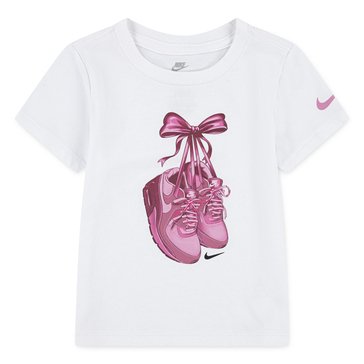 Nike Little Girls' Bow Max Sneaker Graphic Tee