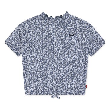 Levi's Little Girls' Short Sleeve Waffle Knit Top