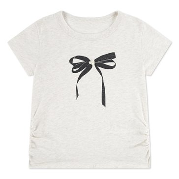 Abercrombie & Fitch Big Girls' Pearl Bow Ruched Tee