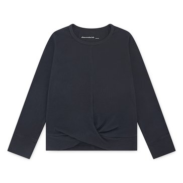 Abercrombie & Fitch Big Girls' Cozy Twist Front Knit Top