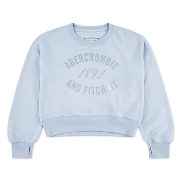 Abercrombie & Fitch Big Girls' Rose Bouquet Crew Neck Sweatshirt
