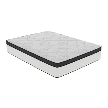 Corsicana American Bedding Cymbal 12-Inch Hybrid Euro Top Bed in a Box Plush Mattress