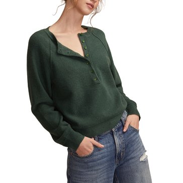 Lucky Brand Women's  Relaxed Henley Sweater