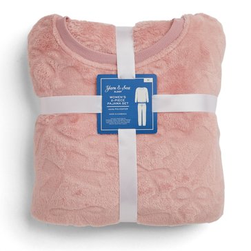 Yarn & Sea Women's Bows Packaged Plush Twosie Set