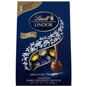 Lindt Lindor Assorted Dark Chocolate Candy, 12.7oz