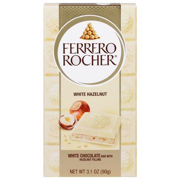Ferrero Rocher White Hazelnut Bar, 3.1oz