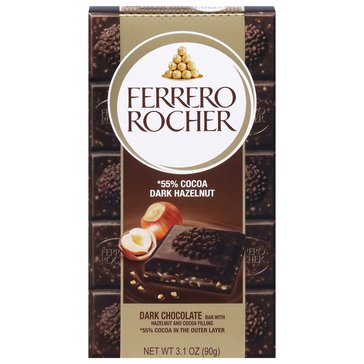 Ferrero Rocher Dark Hazelnut Bar', 3.1oz
