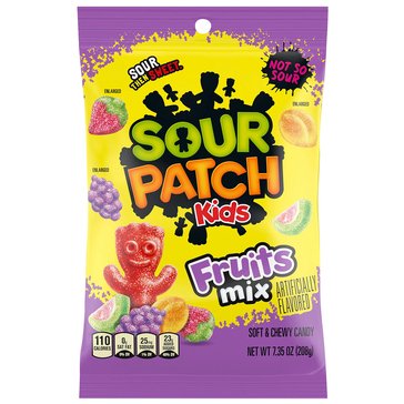 Sour Patch Kids Fruits Mix Candy, 7.35oz