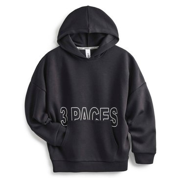3 Paces Big Boys' Large Pocket Logo Pullover Hoodie