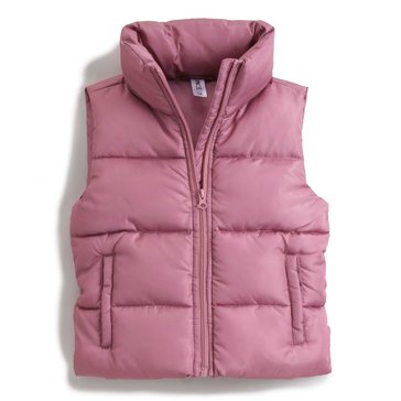 3 Paces Big Girls' Cropped Puffer Vest