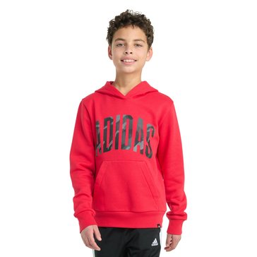Adidas Big Boys' Camo Graphic Logo Pullover Hoodie