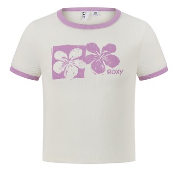 Roxy Big Girls' Paradise Ringer Graphic Tee