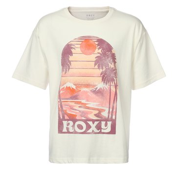 Roxy Big Girls' Golden Hour Oversized Graphic Tee