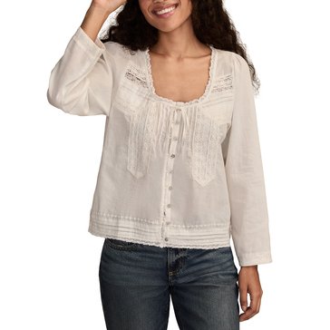 Lucky Brand Women's Lace Swing Top