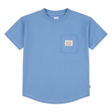 Levi's Little Boys' Curved Hem Pocket Tee
