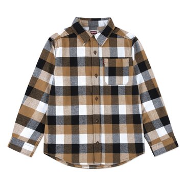 Levi's Big Boys' Buffalo Check Flannel Shirt