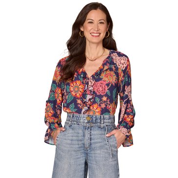 Democracy Women's Woven Floral Blouse