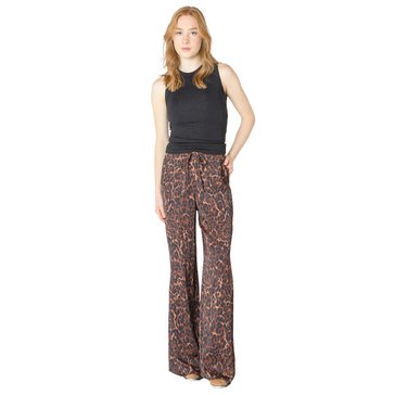 Dex Women's Pull-On Leopard Flowy Pants