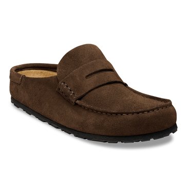 Birkenstock Men's Naples Wrapped Suede Clog, Regular Fit