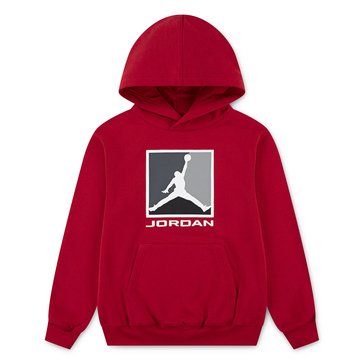 Jordan Big Boys' MJ Essentials Fleece Baseline Pullover Hoodie