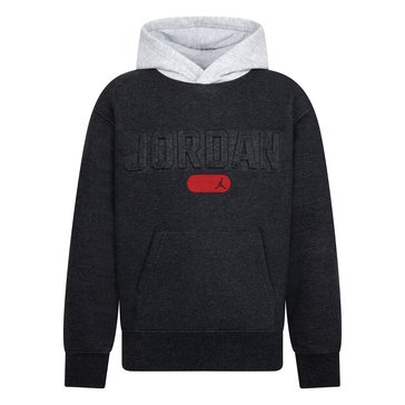Jordan Big Boys' PE Heathered Pullover Hoodie