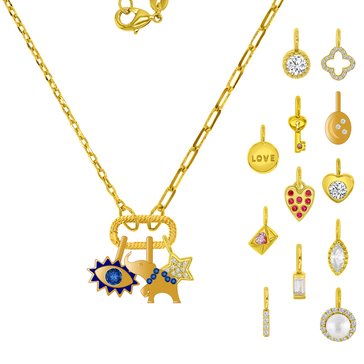 Charm Bar Mixed Chain Necklace 12-Day Advent Set