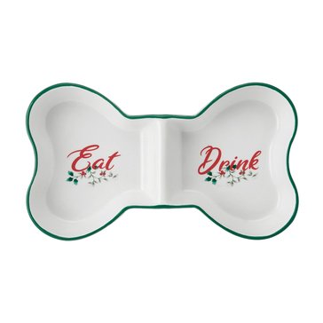 Pfaltzgraff Winterberry Divided Pet Bowl
