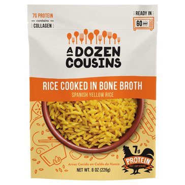 A Dozen Cousins Rice Cooked in Bone Broth: Spanish Yellow Rice, 8oz
