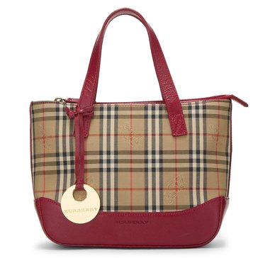 Burberry Haymarket Check Small Handbag Bag