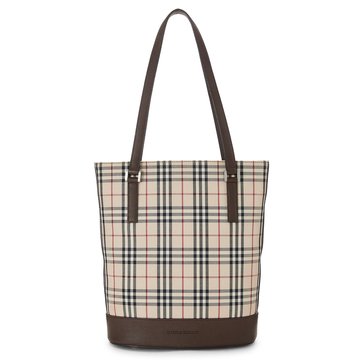 Burberry Jacquard Medium Bucket Tote Bag