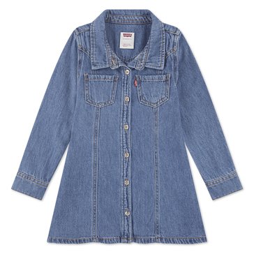 Levi's Toddler Girls' Western Denim Shirt Dress