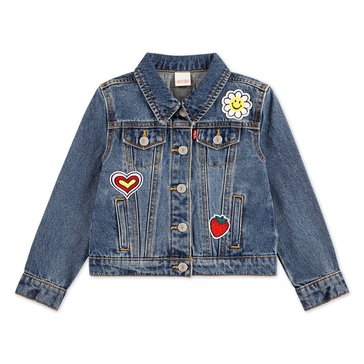 Levi's Toddler Girls' Trucker with Patches Jacket