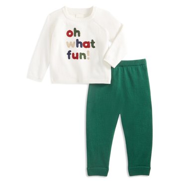Wanderling Baby Boys' Oh What Fun Sweater Set