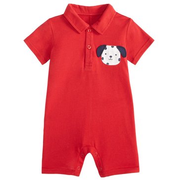 Wanderling Baby Boys' Dog Pocket Sunsuit
